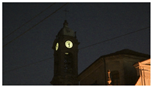 Vista notturna del campanile